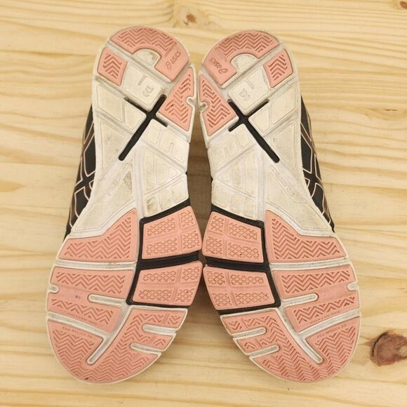 Asics Women's Athletic Shoes Sz 8.5 Black Pink Sneakers Running Walking - Picture 7 of 9